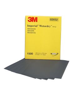 MMM2032 image(0) - 3M PAPER SHEETS IMPERIAL 9"X 11" MICRO FINE 1500 50/S