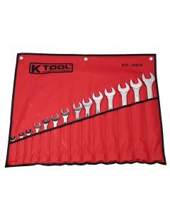 KTI41014 image(1) - K Tool International Wrench Set Combination 14 Piece