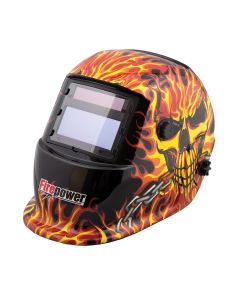 FPW1441-0088 image(0) - Firepower Firepower Auto-Darkening Helmet - Fire & Skull