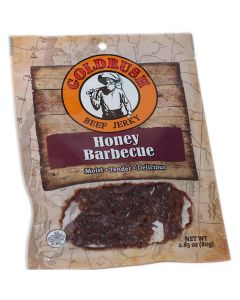 GRJ72137 image(0) - Gold Rush Jerky Honey Barbecue 2.85 oz. Beef Jerky - 12 Count (3 lbs.)