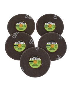 FOR71604 image(0) - Forney Industries Quick Change Sanding Disc, 80 Grit, 3 in (5-pack of Forney 71748)