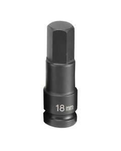 GRE2918M image(1) - Grey Pneumatic SOC 18MM 1/2D IMP HEX