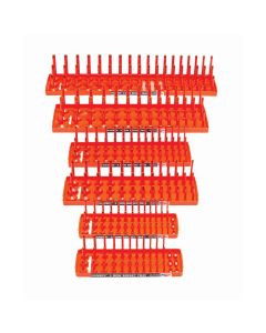 HNE92015 image(0) - 6 Piece 3 Row Socket Tray Set - Orange