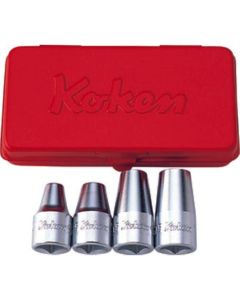 KKN4203M image(0) - Ko-ken USA 1/2 Sq. Dr. Stud Bolt Setter set  M6-M12    4 pieces