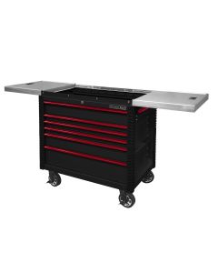 EXTEX4106TCSRDBK image(0) - Extreme Tools 41" 6 Drawer Slide Top Tool Cart, Red