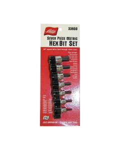 LIS33850 image(0) - Lisle SOCKET HEX BIT SET 3/8IN. DR 7PC METRIC 3 TO 10MM