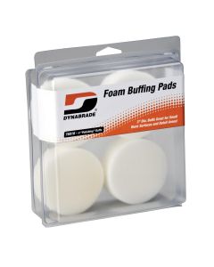 Dynabrade 3" White Foam Polishing Pads (Four in clear Pkg.)