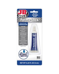 JBW24206 image(0) - J B Weld J-B Weld 24206 Perma-Lock Medium Strength Threadlocker - Blue - 6 ml.