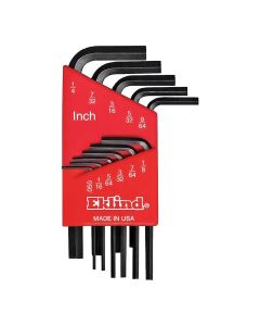 EKL10111 image(1) - Eklind Tool Company HEX KEY SET 11 PC SAE SHORT .050-1/4IN.