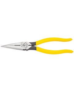 KLED203-8 image(0) - Klein Tools 8-7/16" HEAVY DUTY SIDE CUTTING LONG-NOSE PLIERS
