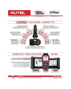 AUL1-SENSORM image(10) - Autel MX-Sensor 1-Sensor- Single Pack w/box Press-in Metal Valve Stem : 1 Boxed MX-Sensor 1-Sensor Press-in Aluminum Valve Stem