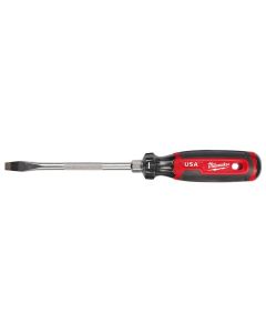 MLWMT207 image(0) - Milwaukee Tool 5/16" Slotted 6" Cushion Grip Screwdriver (USA)