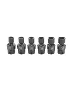 KTI37500 image(0) - K Tool International Socket Set Impact Flex 3/8 in. Dr 6 Piece Metric