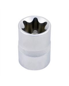 VIMVS405C image(0) - VIM Tools E5 TORX Socket X 1/4 Inch Square Drive, Chrome