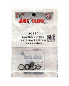 JSC380-12 image(0) - Just Clips 12PACK 3/8 ANVIL RETAINER CLIP REFILL KIT