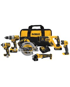 DWTDCK695P2 image(0) - DEWALT 20V MAX XR LI-ION 6 TOOL COMBO KIT