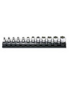 KKNRS2400MZ-12 image(0) - Ko-ken USA 1/4 Sq. Dr. Socket set  4-14mm 6 point  Z-series 12 pieces