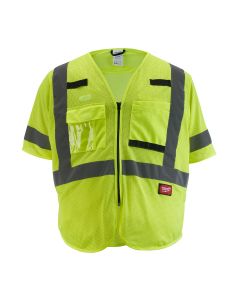 MLW48-73-5133 image(1) - Milwaukee Tool Class 3 High Visibility Yellow Mesh Safety Vest - 2XL/3XL