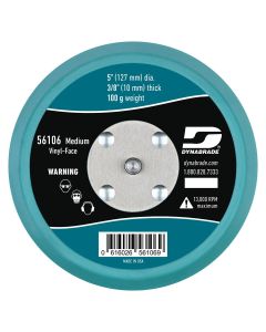 Dynabrade Vinyl-Face 3/8" Urethane Med-Density 5/16" 24-Male Thread 5" Dia Non-Vacuum Disc Pad