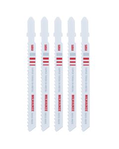 MLW48-42-5850 image(1) - Milwaukee Tool 4" 8 TPI Bi-Metal Jig Saw Blade (5 PK)