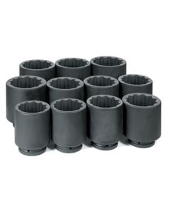 GRE9111MD image(0) - 1DR 11PC DEEP METRIC SET 76MM TO 115MM