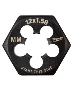 MLW49-57-5359 image(0) - Milwaukee Tool M12-1.50 mm 1-Inch Hex Threading Die