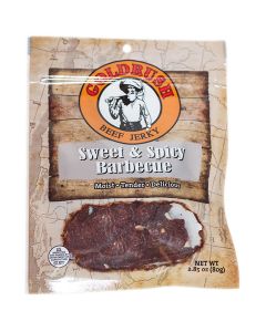 GRJ72138 image(0) - Gold Rush Jerky Sweet & Spicy Barbecue 2.85 oz. Beef Jerky - 12 Count (3 lbs.)