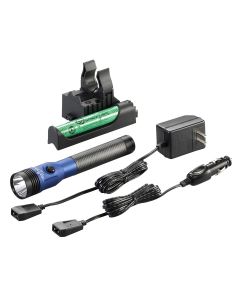 STL75486 image(0) - Streamlight Stinger DS LED HL High Lumen Rechargeable Flashlight with Dual Switches - Blue