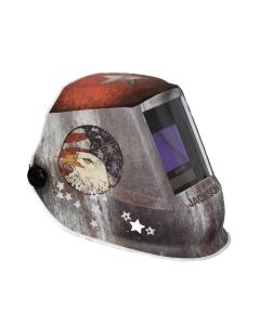 JCK47103 image(1) - Jackson Safety Jackson Safety - Welding Helmet - Auto Darkening - Nylon - 3.94" x 2.36" Viewing Area - Shade 4/5-13 Variable ADF 1/1/1/1 - 370 Speed Dial Headgear - Freedom Graphics