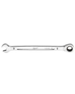 MLW45-96-9309 image(0) - Milwaukee Tool 9MM Metric Ratcheting Combination Wrench, 12-Point, Steel, Chrome