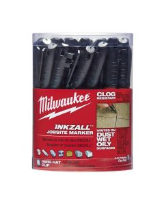 MLW48-22-3100-CAN image(0) - Milwaukee Tool INKZALL JOBSITE MARKER BLACK 36PK