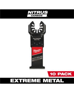 Milwaukee Tool NITRUS CARBIDE Extreme Metal Universal Fit OPEN-LOK Multi-Tool Blade 10PK