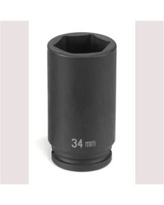 Grey Pneumatic 1/2" Drive x 34mm Deep Spindle Nut