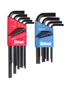 EKL10022 image(0) - Eklind Tool Company HEX KEY SET 22 PC SAE/METRIC SHORT/LONG