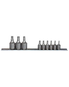 KTI22800 image(0) - K Tool International 9-PIECE INTERNAL TORQ SOC SET, CARDED ON SOC