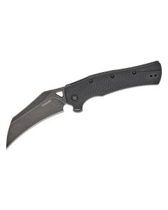 KER1423 image(0) - Kershaw Dawnstar Assisted Open Liner Lock Folding Pocket Knife with Blackwash Finish