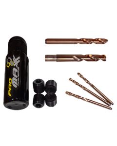 ProMAXX Tool by Milton&trade; EGR Refresh Kit Gold Drill Bits, Inserts, Lube For 6.7L Power Stroke Bolt Kit (Nino)