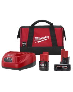 MLW48-59-2424P image(0) - Milwaukee Tool REDLITH CP 2.0Ah XC 4.0Ah Battery Charger Kit