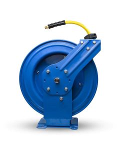 BLBOSRDA38100 image(0) - BluBird OilShield Air Hose Reel 3/8" Retractable Dual Arm Heavy Duty with Rubber Hose 300 PSI - 100 Feet