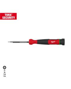 MLW48-22-2931 image(0) - Milwaukee Tool 4-in-1 TORX Security Precision Multi-Bit Screwdriver