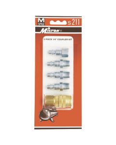 MILS211 image(0) - Milton Industries 5 Piece M-Style Coupler Kit