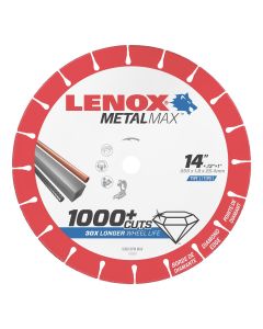 Lenox Tools LENOX MEtal Max  DIAM CUTOFF WHEEL CH 14" X 1"