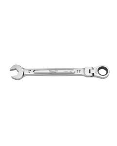 MLW45-96-9617 image(1) - Milwaukee Tool 17mm Flex Head Ratcheting Combination Wrench