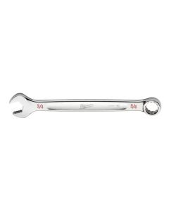 MLW45-96-9424 image(0) - Milwaukee Tool 3/4" SAE Combination Wrench, 12-Point, Steel, Chrome, Ergonomic, I-Beam Handle