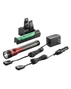 STL75494 image(0) - Streamlight Stinger DS LED HL High Lumen Rechargeable Flashlight with Dual Switches - Red