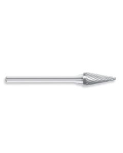HTCSM-51 image(0) - SM-51 Solid Carbide Burr, Pointed Cone Shape, 22 Degree Angle, Single Cut