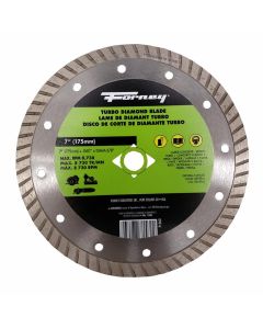 FOR71562 image(0) - Forney Industries Diamond Cut-Off Blade, Turbo, 7 in