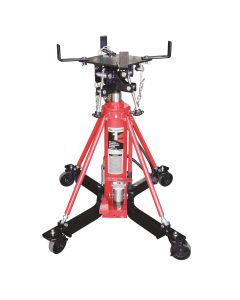 AFF - Transmission Jack - Hydraulic - Telescopic - Two Stage - 2,000 Lbs. Capacity - 37" Min H to 76" High H - Manual Foot Pedal / Air Assist - Double Pump Quick Lift