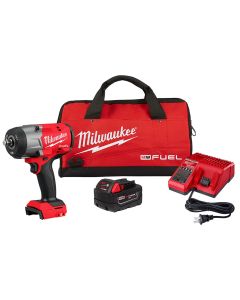 MLW2967-21B image(0) - Milwaukee Tool M18 FUEL 1/2" High Torque Impact Wrench w/ Friction Ring  Kit