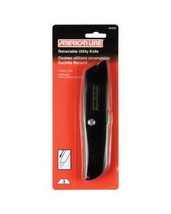 ASR66-0330 image(0) - Metal Retractable Utility Knife with 3 Blades